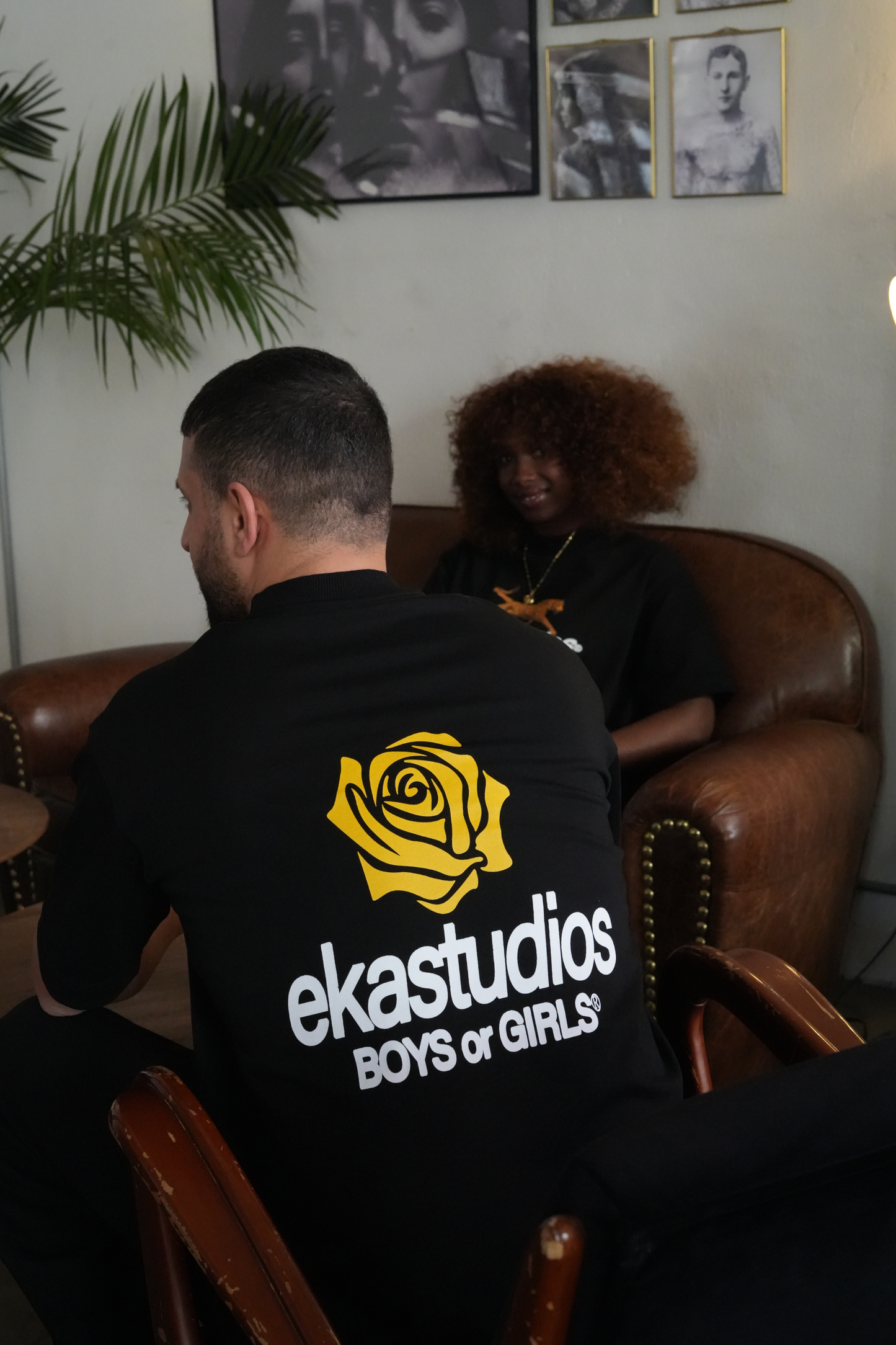 Siyah Boys or Girls Empirme Baskılı