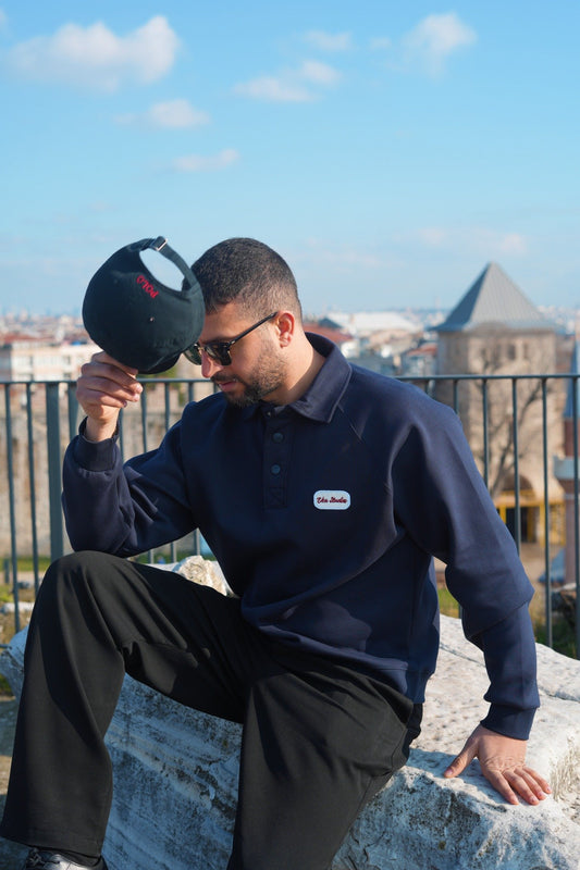 Laci Polo Yaka Sweatshirt