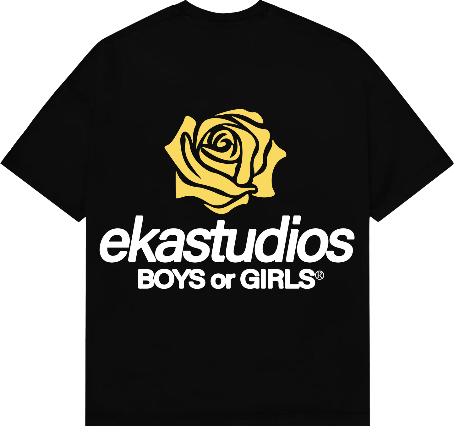 Siyah Boys or Girls Empirme Baskılı