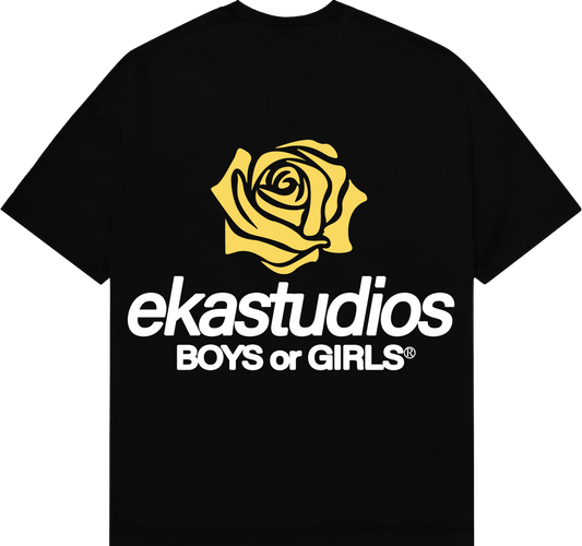 Siyah Boys or Girls Empirme Baskılı