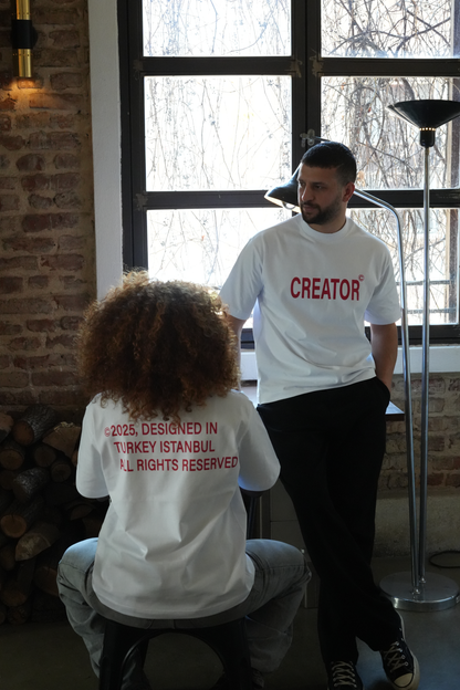 Creator Kırmızı Empirme Baskı