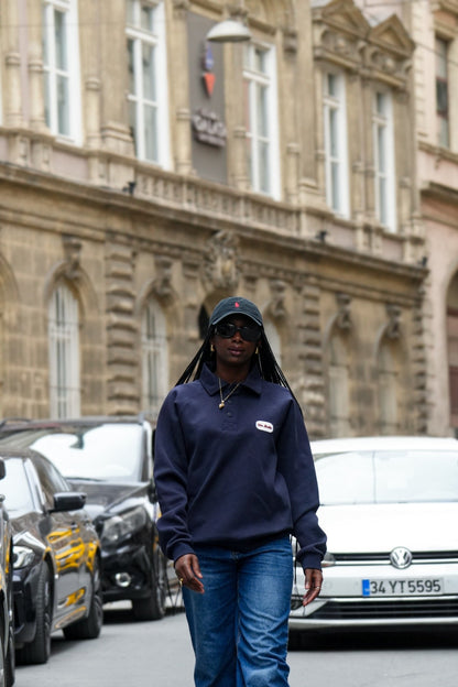 Laci Polo Yaka Sweatshirt