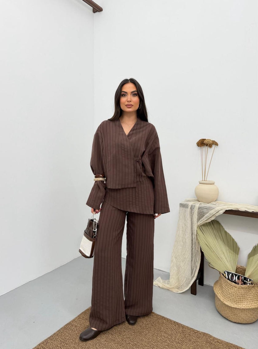 Çizgili Rahat Kesim Tensel Takım