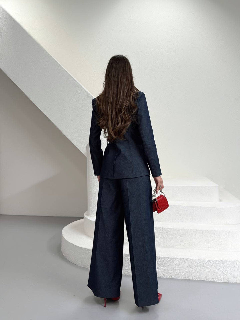 Korse Detaylı Blazer Takım