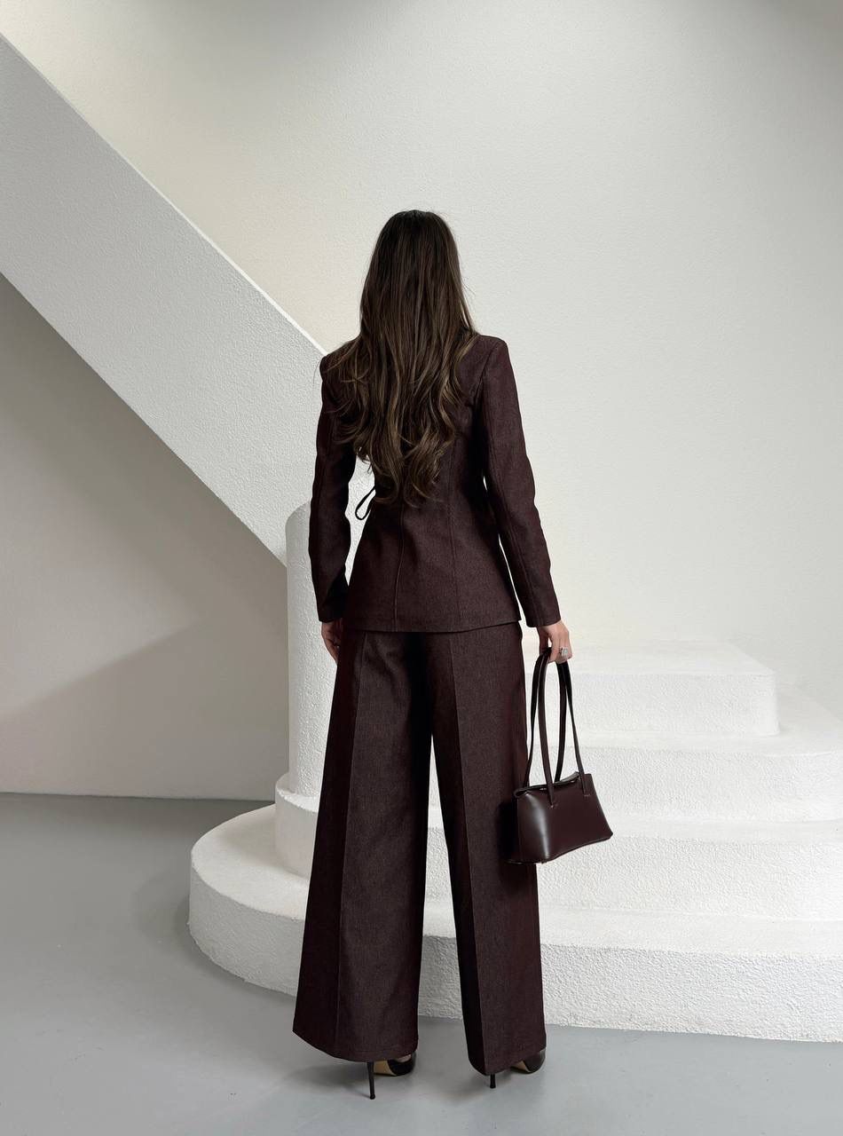 Korse Detaylı Blazer Takım