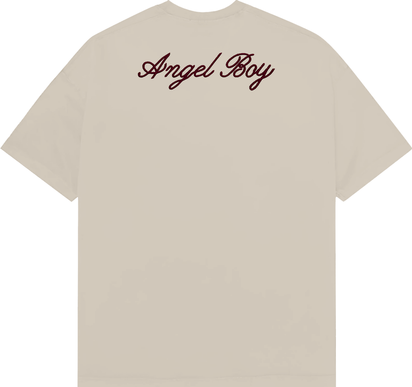 Bej Angel Boy Nakıs Islemeli Tisort