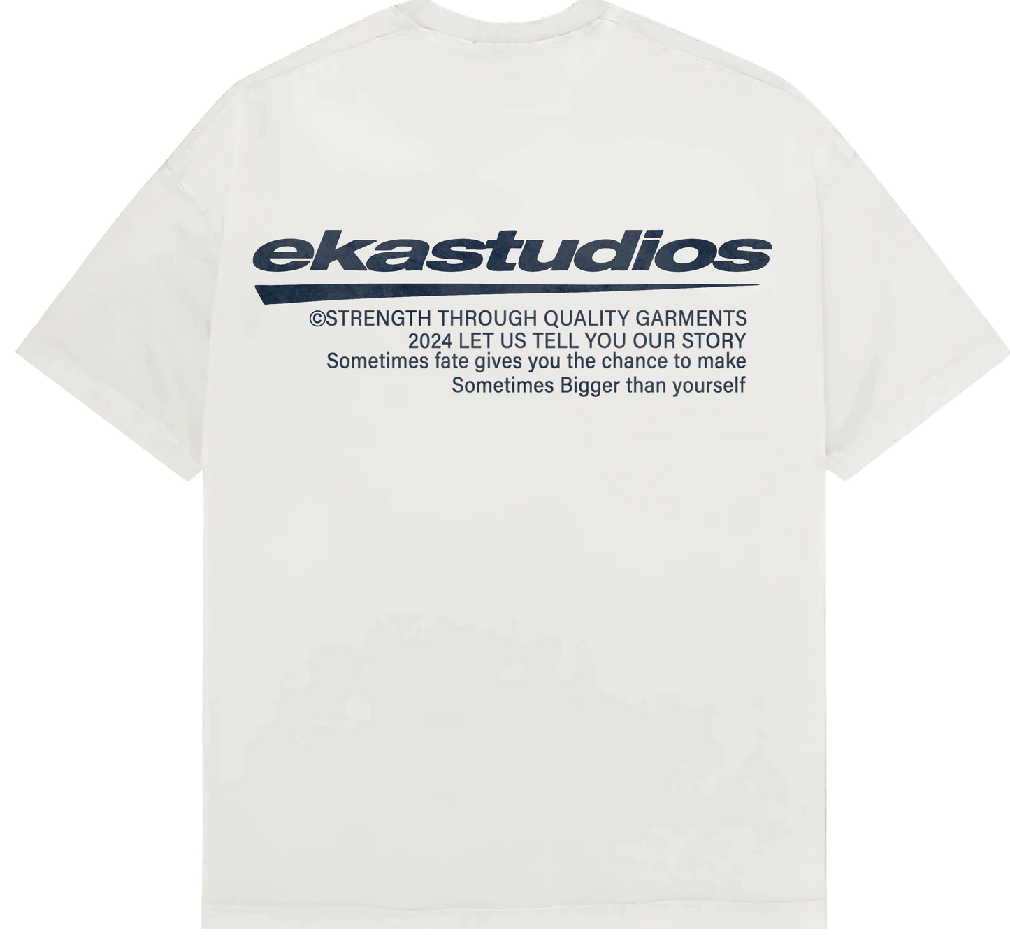 Ekru Eka Studios Baskılı Tisort